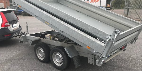 Entreprenadsläp Fogelsta trevägstipp - Bild 3
